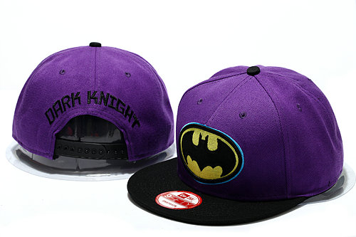 Batman Purple Snapback Hat YS 0512